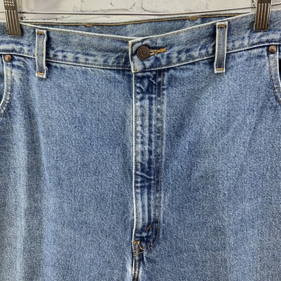 Levi’s 545 Blue Jeans Mens Sz 48 x 30 Loose Fit Medium Wash Vintage - Picture 5 of 12
